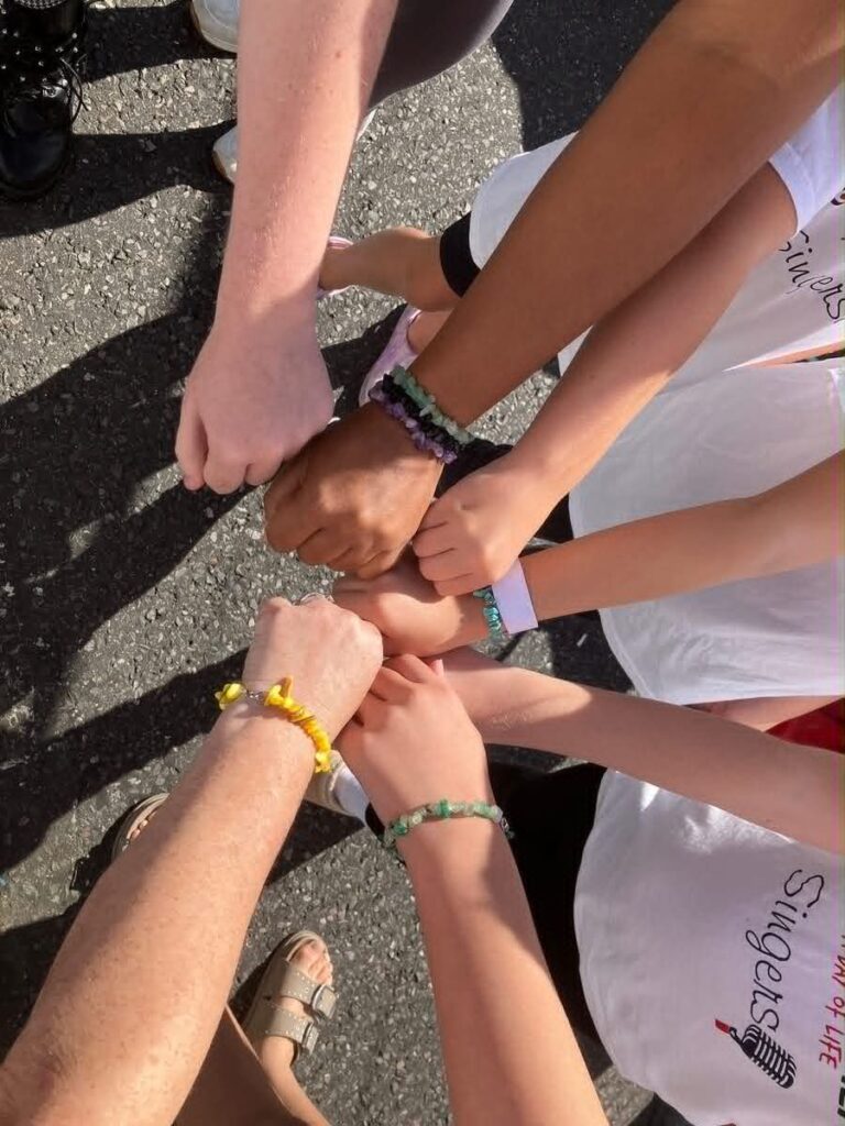 Overview of hands together