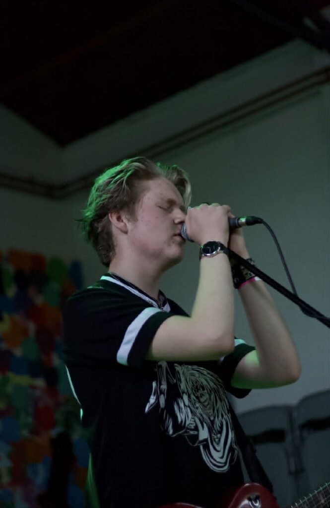 The Vendetta singer performing on stage